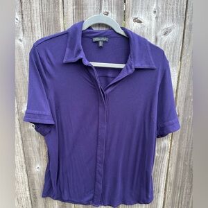 Universal Standard Chelsea Liquid Jersey Short Sleeve Shirt